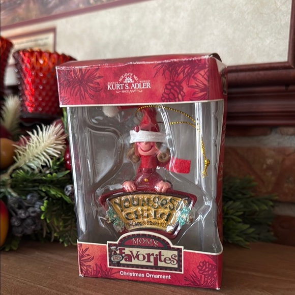 Kurt Adler Red and Gold Christmas Ornament - Picture 2 of 7